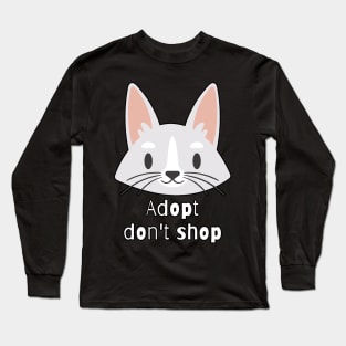 Adopt Don't Shop Kitten Long Sleeve T-Shirt